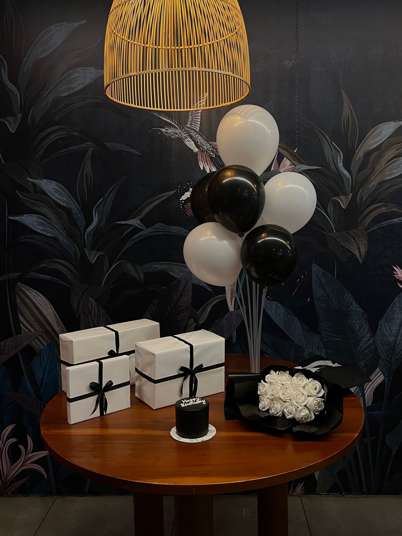 Birthday Surprise table Setting
